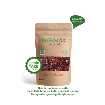 Premium Kalite Canlandırıcı Doğanın Sırrı: Hibiskus Çayı 80 gr.